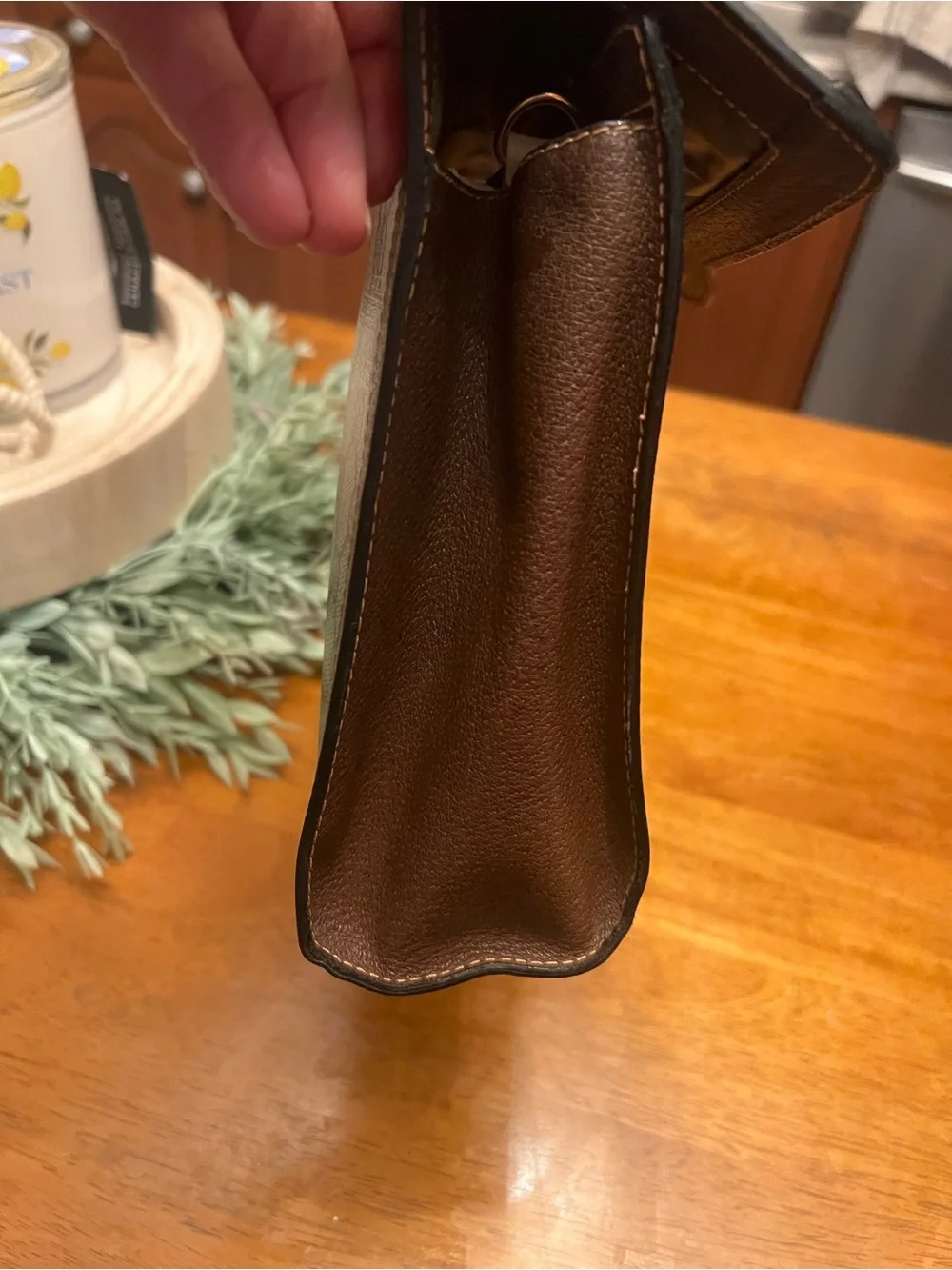 Gucci Supreme Canvas sherry line clutch Large size